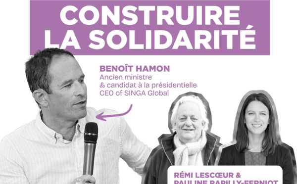 Conférence avec Benoit Hamon sur l'accueil et la solidarité